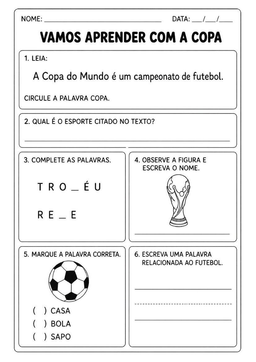 Atividades copa do mundo 1º ano para imprimir pdf página 3
